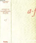 Dictionnaire des littératures de langue française. A à F