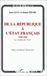 De la République à l'Etat français 1930-1940 : Le chemin de Vichy