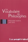 Le Vocabulaire des Philosophes III