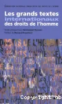 Les grands textes internationaux des droits de l'homme