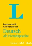 Langenscheidt Grosswörterbuch Deutsch als Fremdsprache