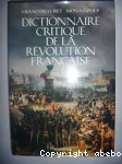 Dictionnaire critique de la révolution française