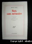 Mots sans mémoire
