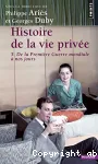 Histoire de la vie privée 5 : De la première guerre mondiale à nos jours
