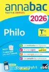 Annabac sujets et corrigés Philo Tle générale 2026